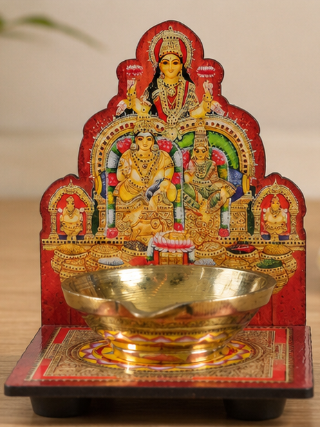 Brass Diya with Stand