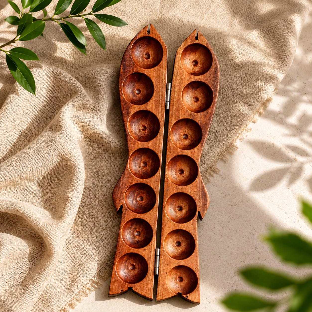 Pallanguzhi traditional toy set